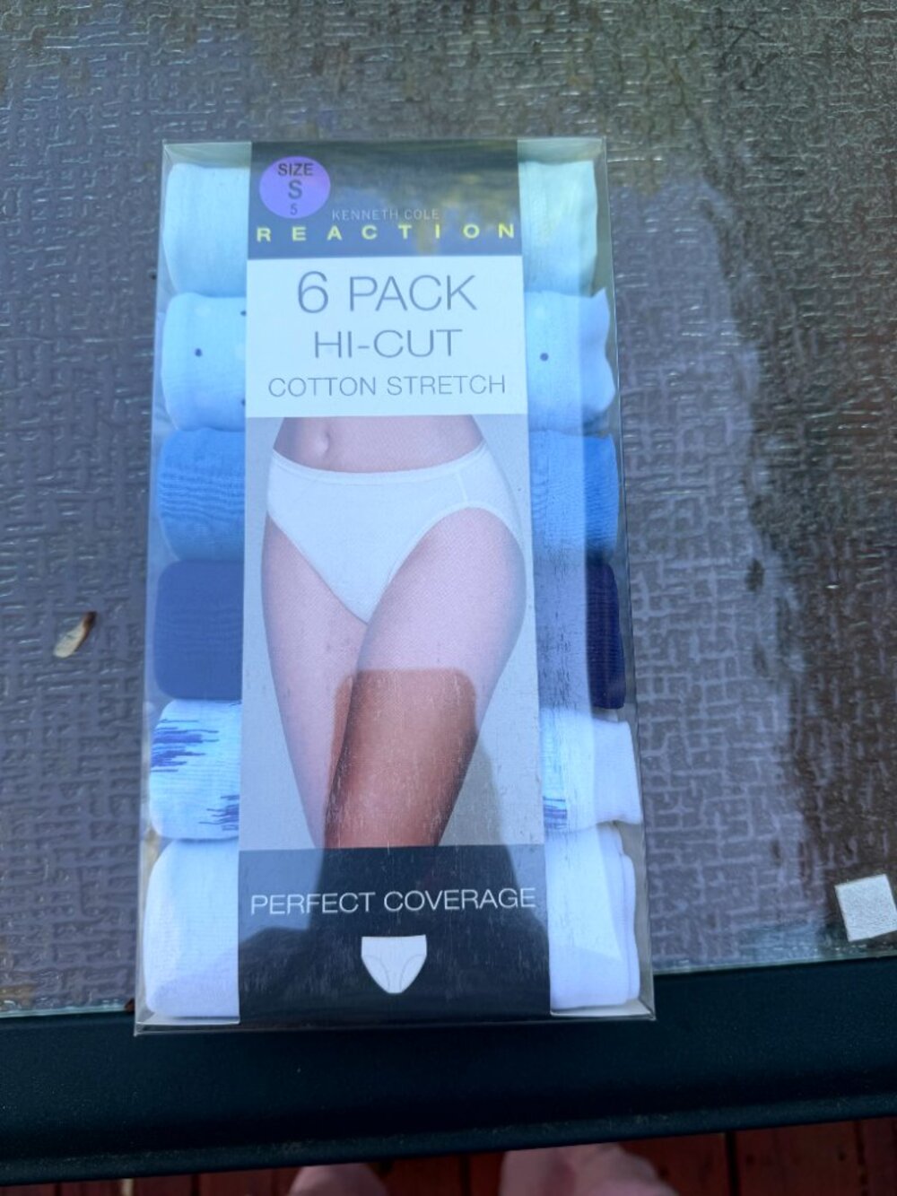 NWT Kenneth Cole Reaction 6-Pack Hi-Cut Cotton Stretch Panties Size Small